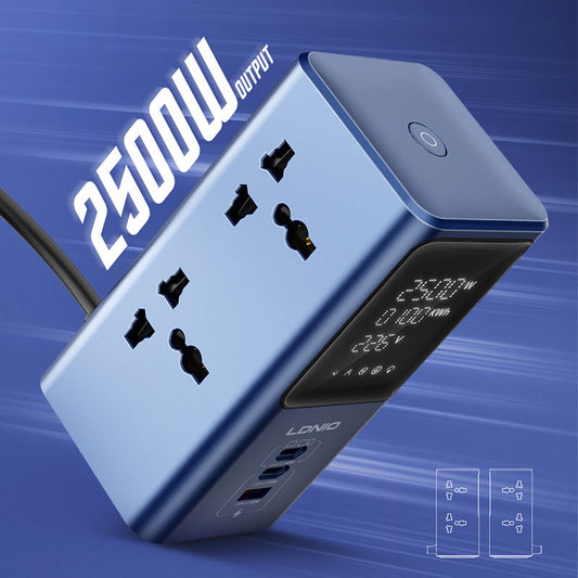 Tower Extension Power Socket with Digital Display