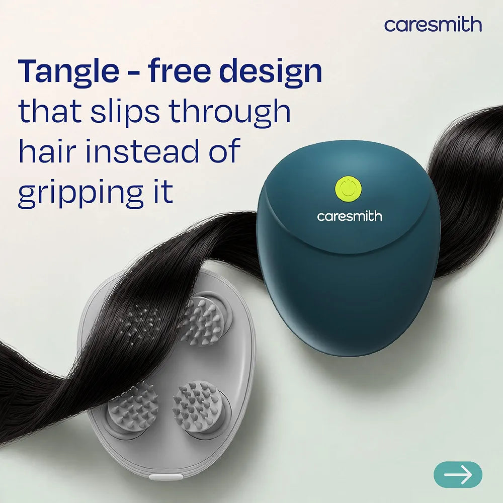 Caresmith Revive Scalp Massager | 96 Silicon Kneading Points with Detachable Heads | Scalp, Body & Head Massager for Hair Growth 