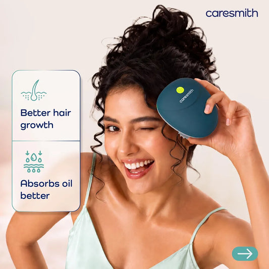 Caresmith Revive Scalp Massager | 96 Silicon Kneading Points with Detachable Heads | Scalp, Body & Head Massager for Hair Growth 